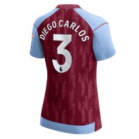 Camisa de Futebol Aston Villa Diego Carlos #3 Equipamento Principal Mulheres 2023-24 Manga Curta